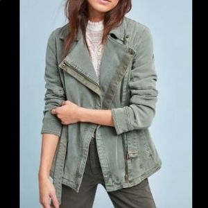 Anthropologie Everyday Belted Moto Jacket